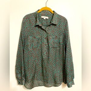 And Taylor Loft, heart print blouse